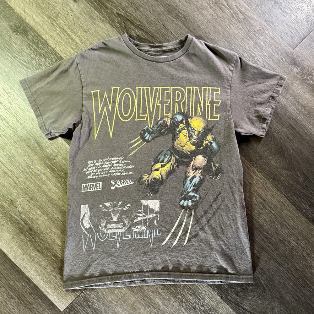 Marvel Wolverine Men's T-Shirt Brown Medium
